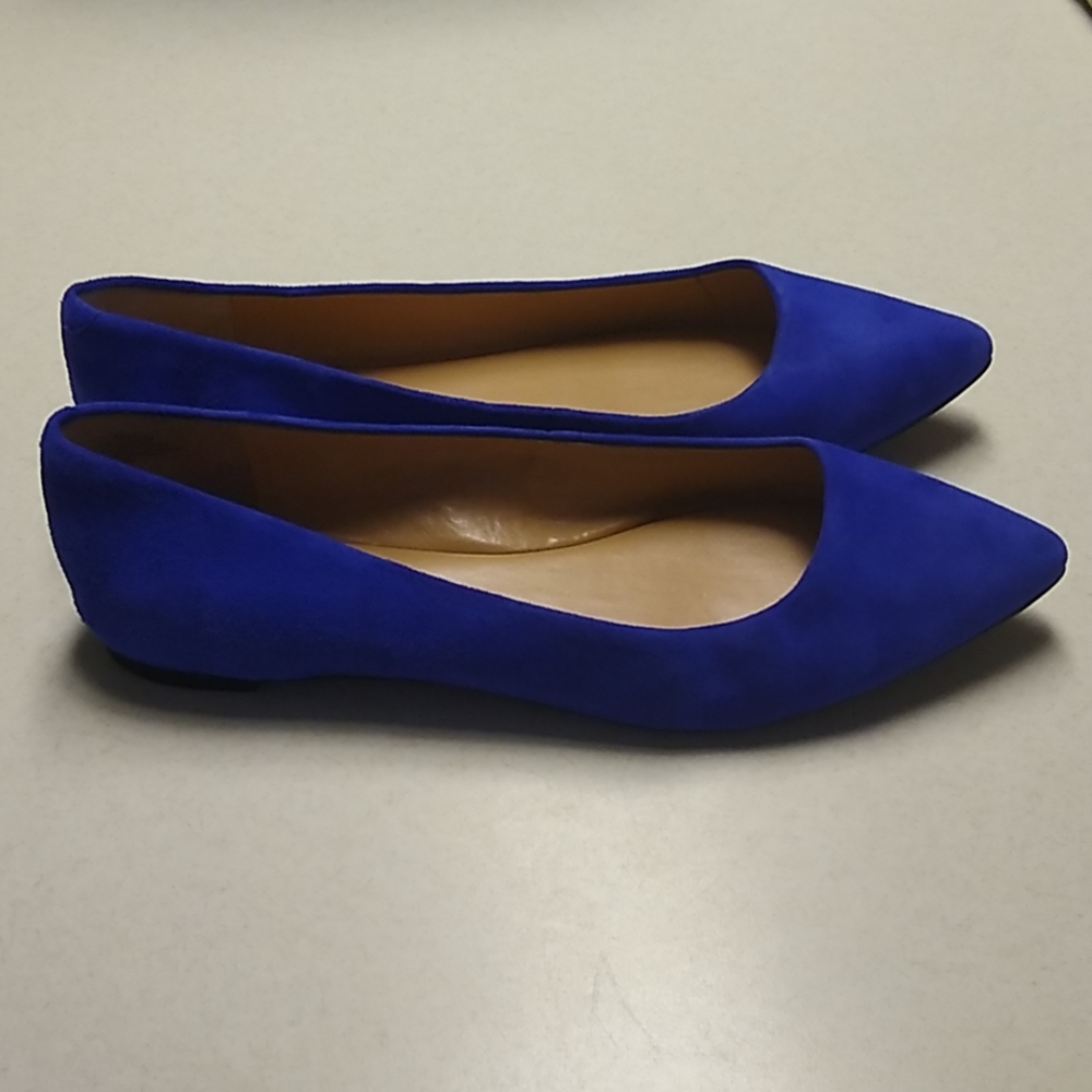 Royal blue dress flats
